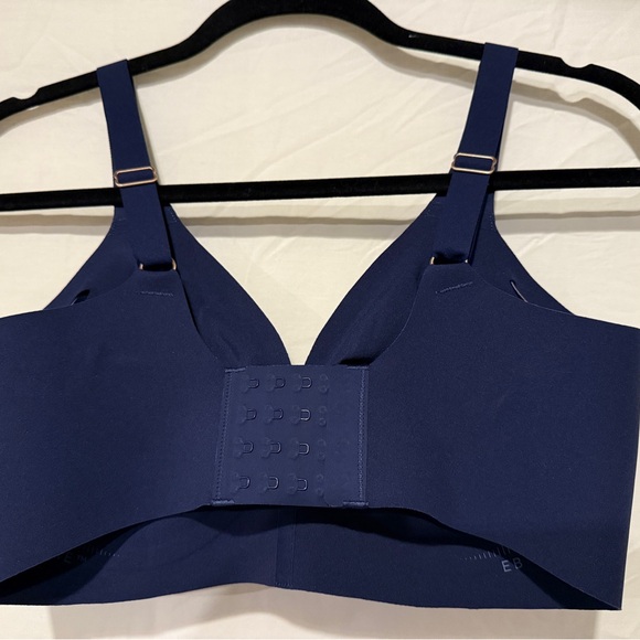 NWOT Gorgeous Deep Navy Purple Evelyn & Bobbie Starlette Plunge Bra Size L - Picture 3 of 5